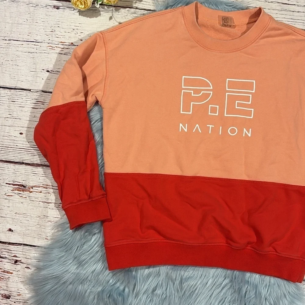 P.E Nation Money Shot Logo Colorblock Sweatshirt